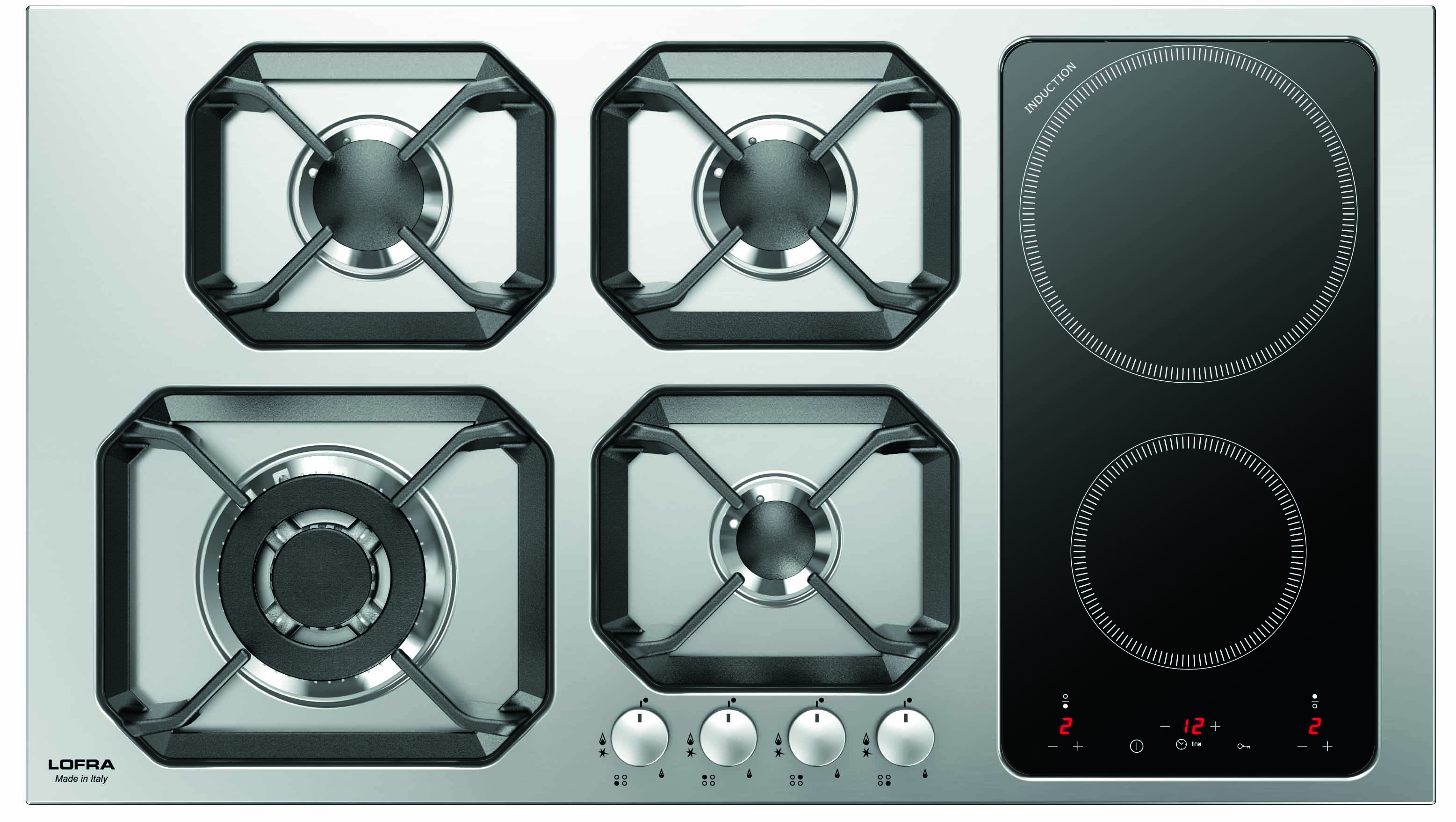 ΕΣΤΙΑ LOFRA HLS9G2I | 2 ΕΠΑΓΩΓΙΚΕΣ + 4 ΕΣΤΙΕΣ ΑΕΡΙΟΥ | INOX