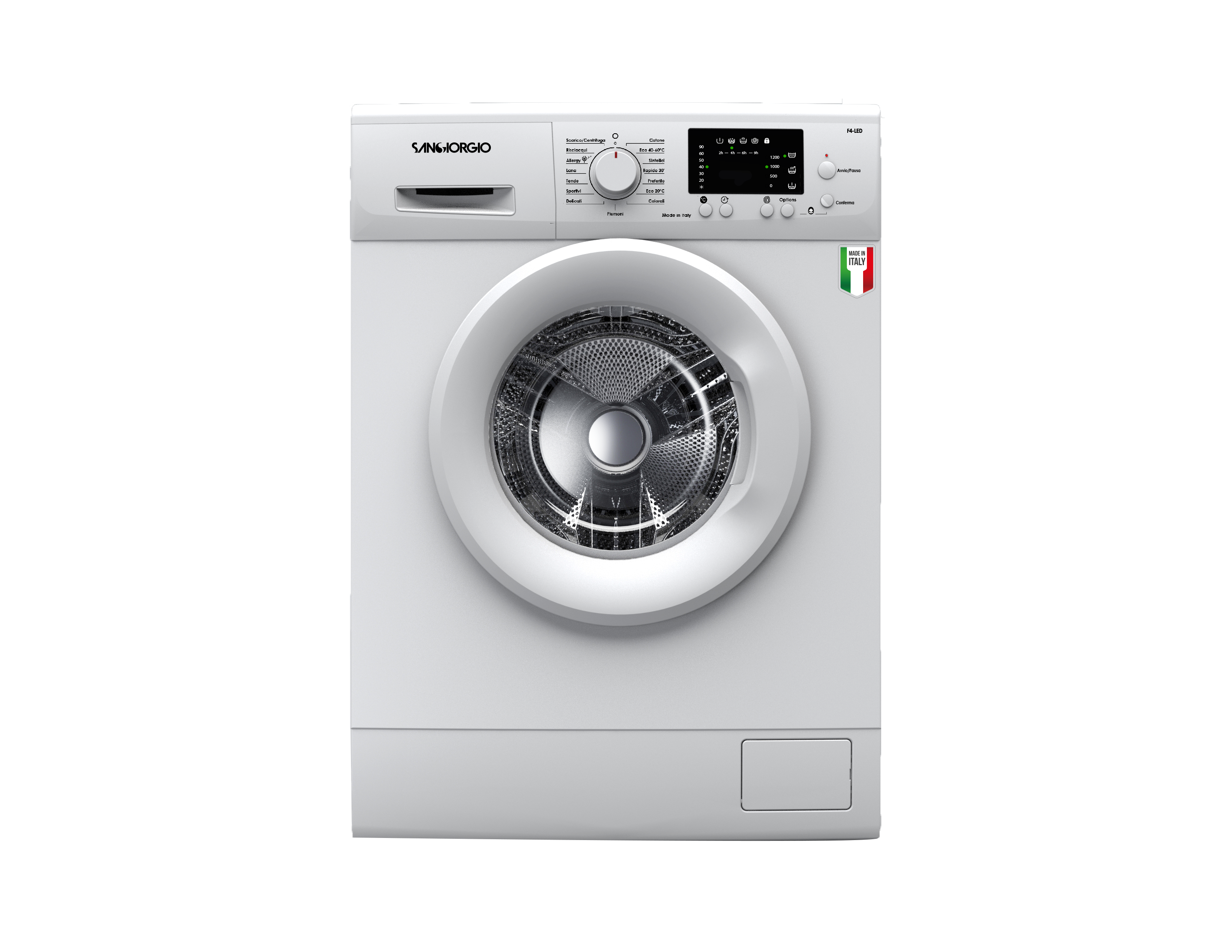 ΠΛΥΝΤΗΡΙΟ ΡΟΥΧΩΝ SANGIORGIO F812L | 8 ΚΙΛΑ | 1200 ΣΤΡΟΦΕΣ | LED ΗΛΕΚΤΡΟΝΙΚΟ | 5 ΧΡΟΝΙΑ ΕΓΓΥΗΣΗ* 4