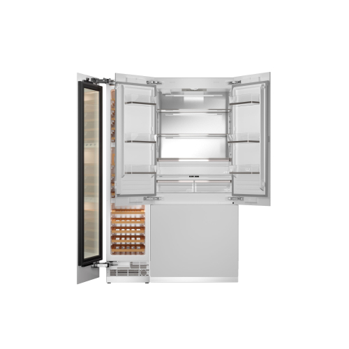 ΨΥΓΕΙΟΚΑΤΑΨΥΚΤΗΣ BERTAZZONI RWFD4590S5FPNS/24 | ΕΝΤΟΙΧΙΖΟΜΕΝΟΣ ΨΥΓ/ΚΤΗΣ FRENCH DOORS + ΚΕΛΑΡΙ ΚΡΑΣΙΩΝ| PREMIUM SLOT-IN