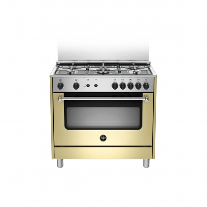 ΚΟΥΖΙΝΑ LA GERMANIA AMN96 5 G CR V | ΦΟΥΡΝΟΣ ΑΕΡΙΟΥ ΜΕ ΑΕΡΑ ΚΑΙ ΓΚΡΙΛ ΗΛΕΚΤΡΙΚΟ | ΕΣΤΙΕΣ ΑΕΡΙΟΥ