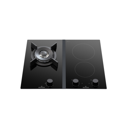 ΕΣΤΙΑ MONDIN VDJ601BNEV (VD301VEEL+σύνδεσμος+VM29CHH) | ΕΣΤΙΑ ΜΙΚΤΗΣ ΤΡΟΦΟΔΟΣΙΑΣ | 2 ΕΣΤΙΕΣ ΚΕΡΑΜΙΚΕΣ + 1 ΑΕΡΙΟΥ WOK 5kW