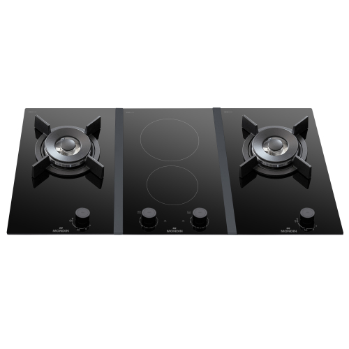 ΕΣΤΙΑ MONDIN VDJ902BNEV (2xVD301VEEL+VM29CHH) | ΕΣΤΙΑ ΜΙΚΤΗΣ ΤΡΟΦΟΔΟΣΙΑΣ | 2 ΕΣΤΙΕΣ ΚΕΡΑΜΙΚΕΣ + 2 ΑΕΡΙΟΥ WOK