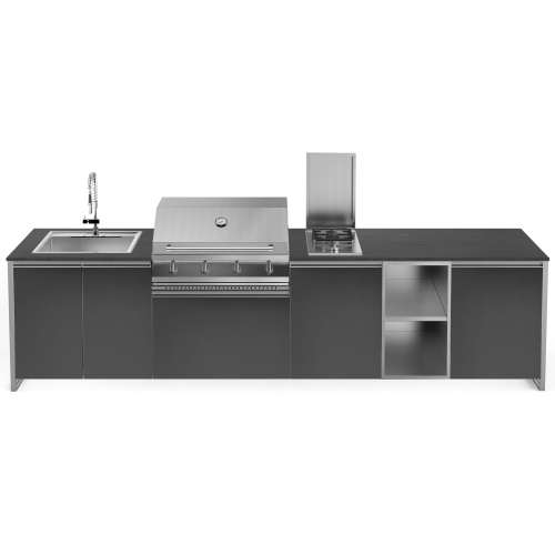 ΚΟΥΖΙΝΑ ΕΞΩΤΕΡΙΚΗΣ ΧΡΗΣΗΣ STEEL GEA MALMOLADA35580-QL-NA-CR | BBQ STEEL 90εκ. | ΝΕΡΟΧΥΤΗΣ 75εκ. | ΕΣΤΙΑ ΑΕΡΙΟΥ 