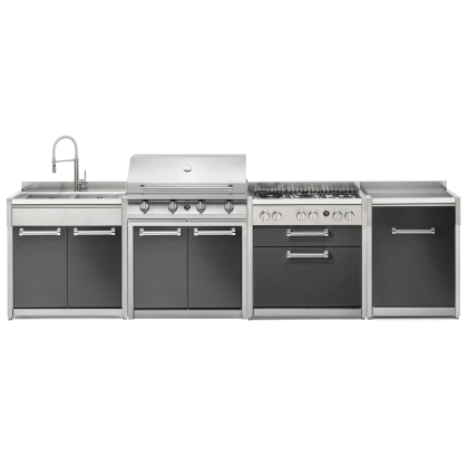 ΚΟΥΖΙΝΑ ΕΞΩΤΕΡΙΚΗΣ ΧΡΗΣΗΣ STEEL SWING 9SK9BQCTRB34063AN| BBQ STEEL 90εκ. | 6 ΕΣΤΙΕΣ ΑΕΡΙΟΥ | ΨΥΓΕΙΟ ΜΕ ΚΑΤΑΨΥΚΤΗ