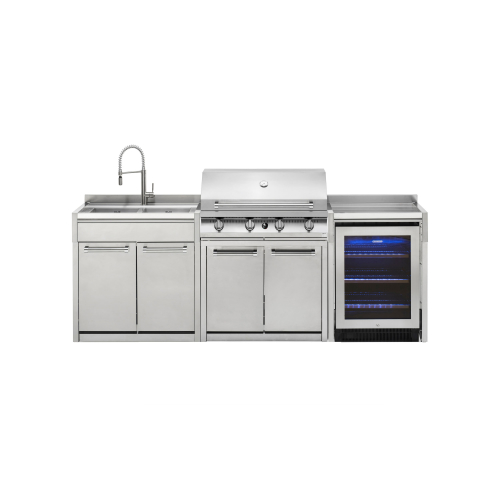 ΚΟΥΖΙΝΑ ΕΞΩΤΕΡΙΚΗΣ ΧΡΗΣΗΣ STEEL SWING 9SK9BQRD25063SS| BBQ STEEL 90εκ. | ΨΥΓΕΙΟ ΒΙΤΡΙΝΑ