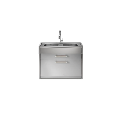 ΜΟΝΑΔΑ ΔΙΠΛΟΥ ΝΕΡΟΧΥΤΗ 120εκ. ΜΕ 2 ΣΥΡΤΑΡΙΑ INOX | STEEL SWING | ΜΟΝΤΕΛΟ: G12C-L2-SS