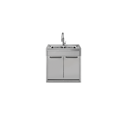 ΜΟΝΑΔΑ ΔΙΠΛΟΥ ΝΕΡΟΧΥΤΗ 90εκ. ΜΕ 2 ΝΤΟΥΛΑΠΙΑ INOX | STEEL SWING | ΜΟΝΤΕΛΟ: G9C-L2-SS