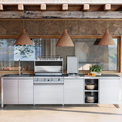 ΚΟΥΖΙΝΑ ΕΞΩΤΕΡΙΚΗΣ ΧΡΗΣΗΣ STEEL GEA MARMOLADA35580-XX-NA-SS | BBQ STEEL 90εκ. | ΝΕΡΟΧΥΤΗΣ 75εκ. | ΕΣΤΙΑ ΑΕΡΙΟΥ 